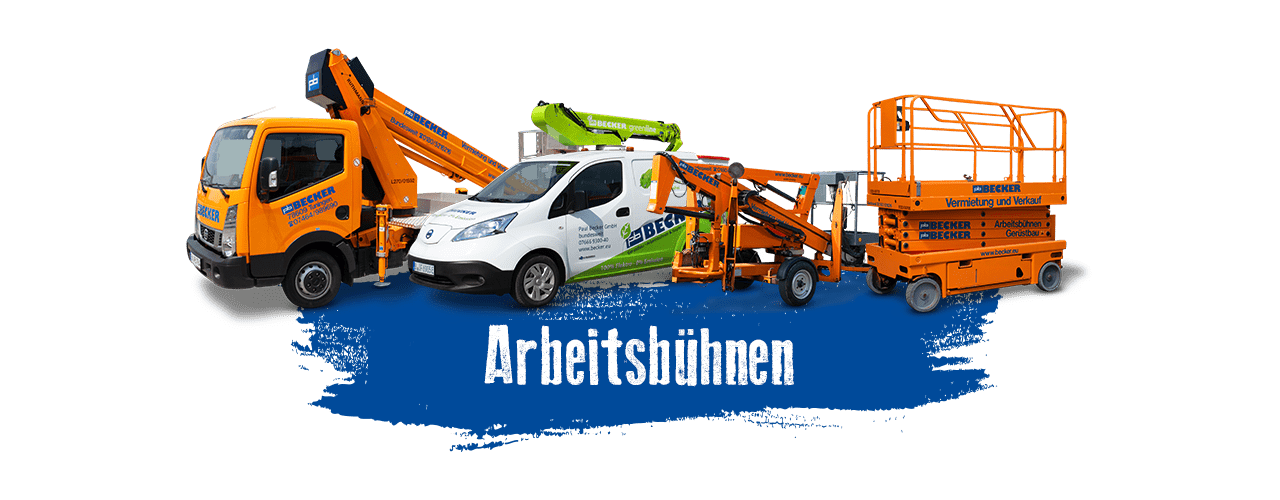 Arbeitsbühnen mieten bei BECKER