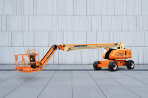 Teleskop Arbeitsbühne mieten mit 28 Meter Arbeitshöhe