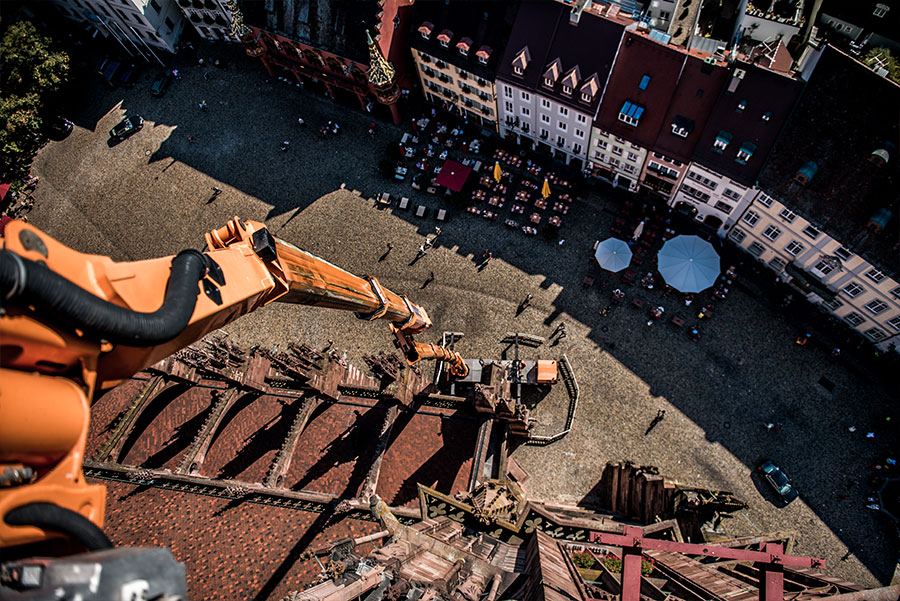 Tolle Aussicht als Bediener von Arbeitsbühnen garantiert